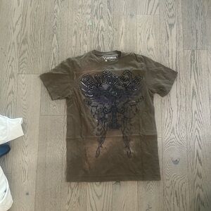 Avirex Brown Cotton T-Shirt